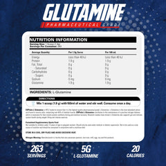 EHP Labs L Glutamine powder scoop ensures precise workout recovery dosing.