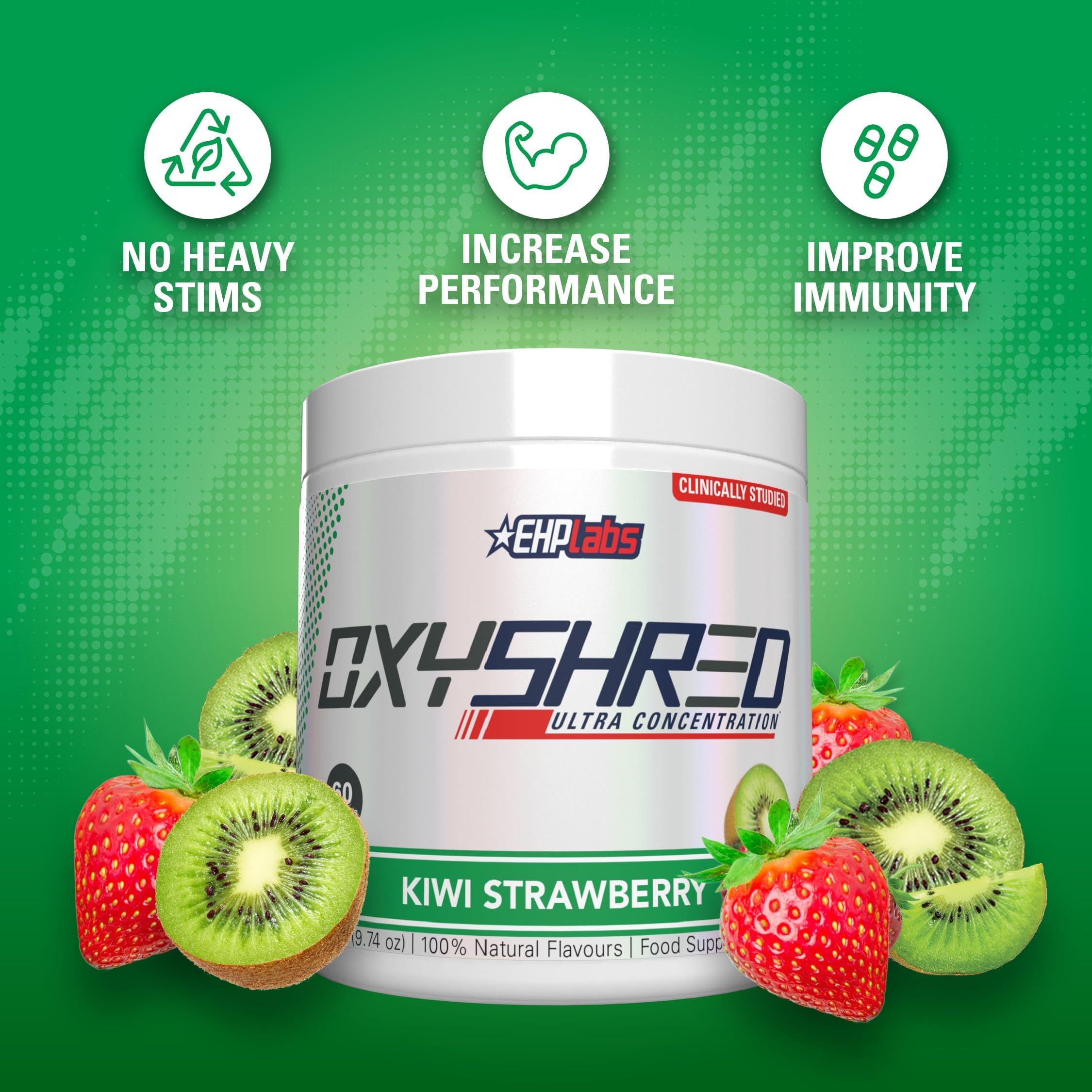 EHP Labs OxyShred Immunity Booster icon indicating immune support features.