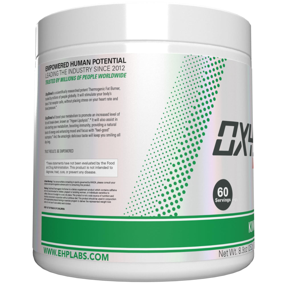 EHP Labs OxyShred lab-tested seal signaling quality assurance.