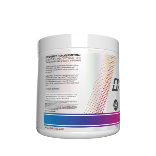 Scoop of OxyShred Rainbow Candy powder ready for quick mixing before workouts