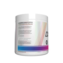 Scoop of OxyShred Rainbow Candy powder ready for quick mixing before workouts