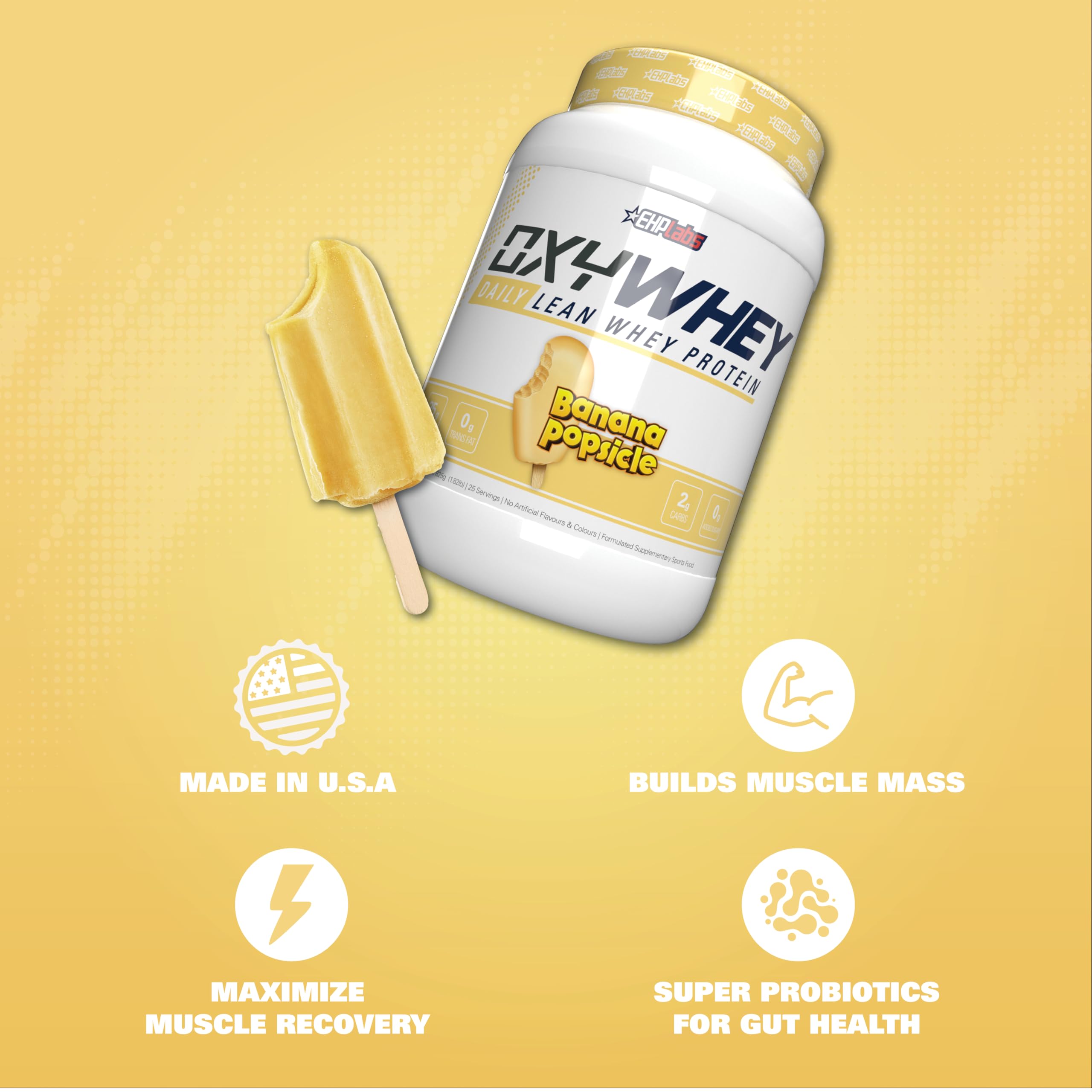 OxyWhey shaker mix shows smooth texture ideal post-workout recovery