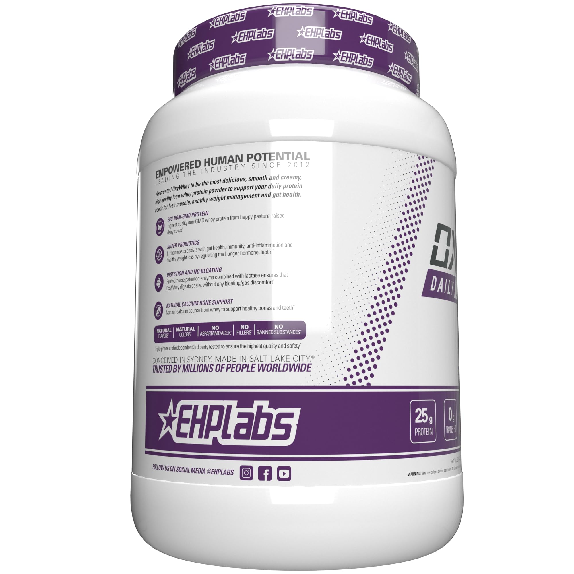 EHP Labs OxyWhey chocolate flavor tasting moment