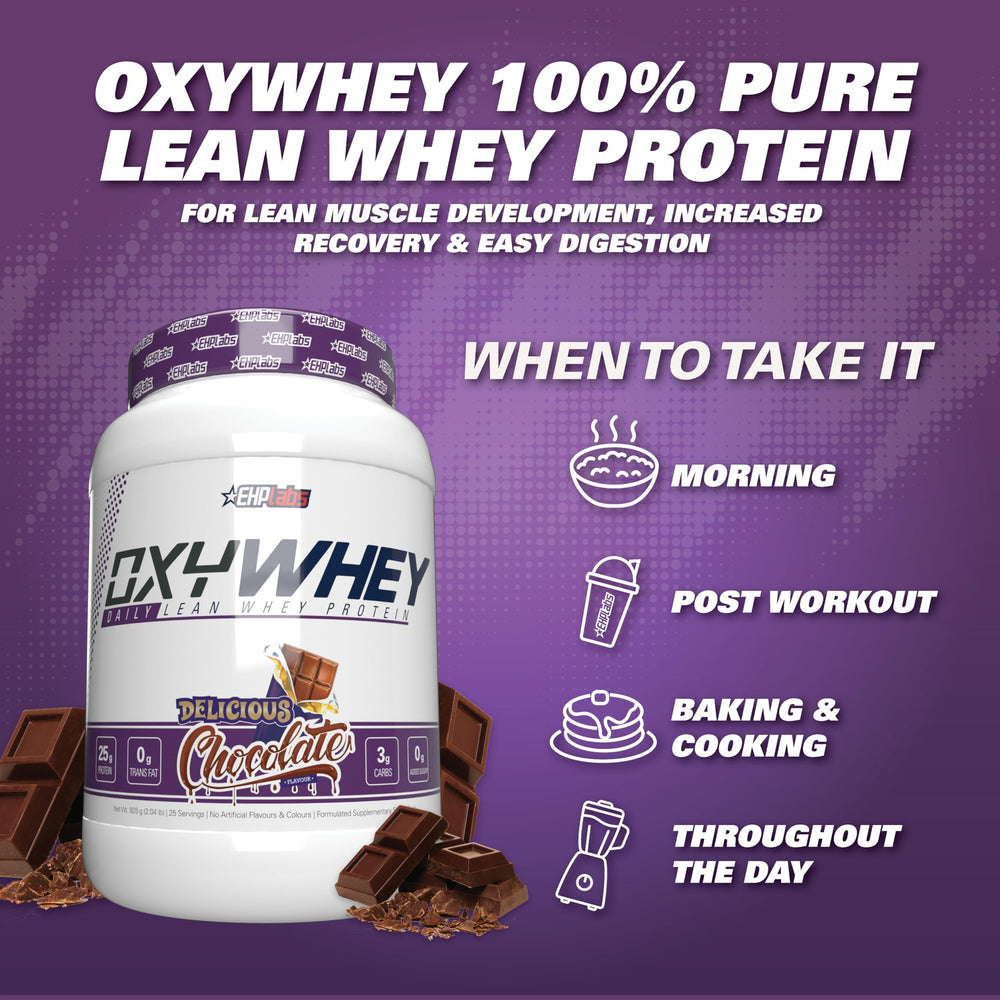 EHP Labs OxyWhey easy-mix action demonstrating quick shake preparation