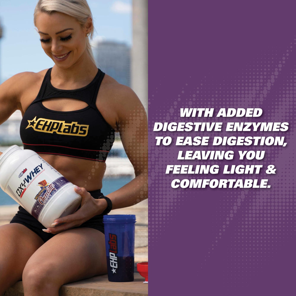 EHP Labs OxyWhey probiotic blend spotlighting gut-friendly support