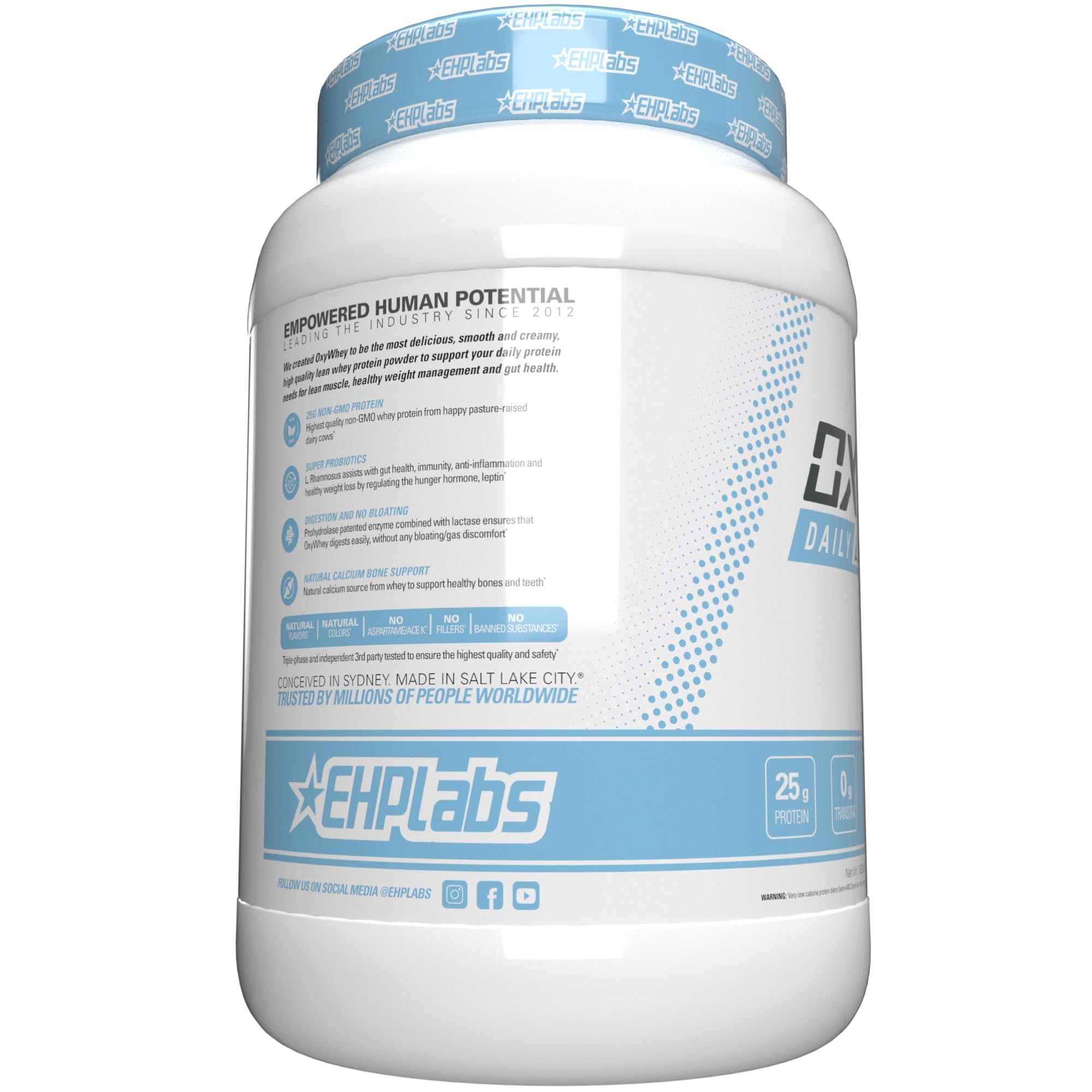 Ready-to-drink glass showcasing versatile use of OxyWhey vanilla shake.