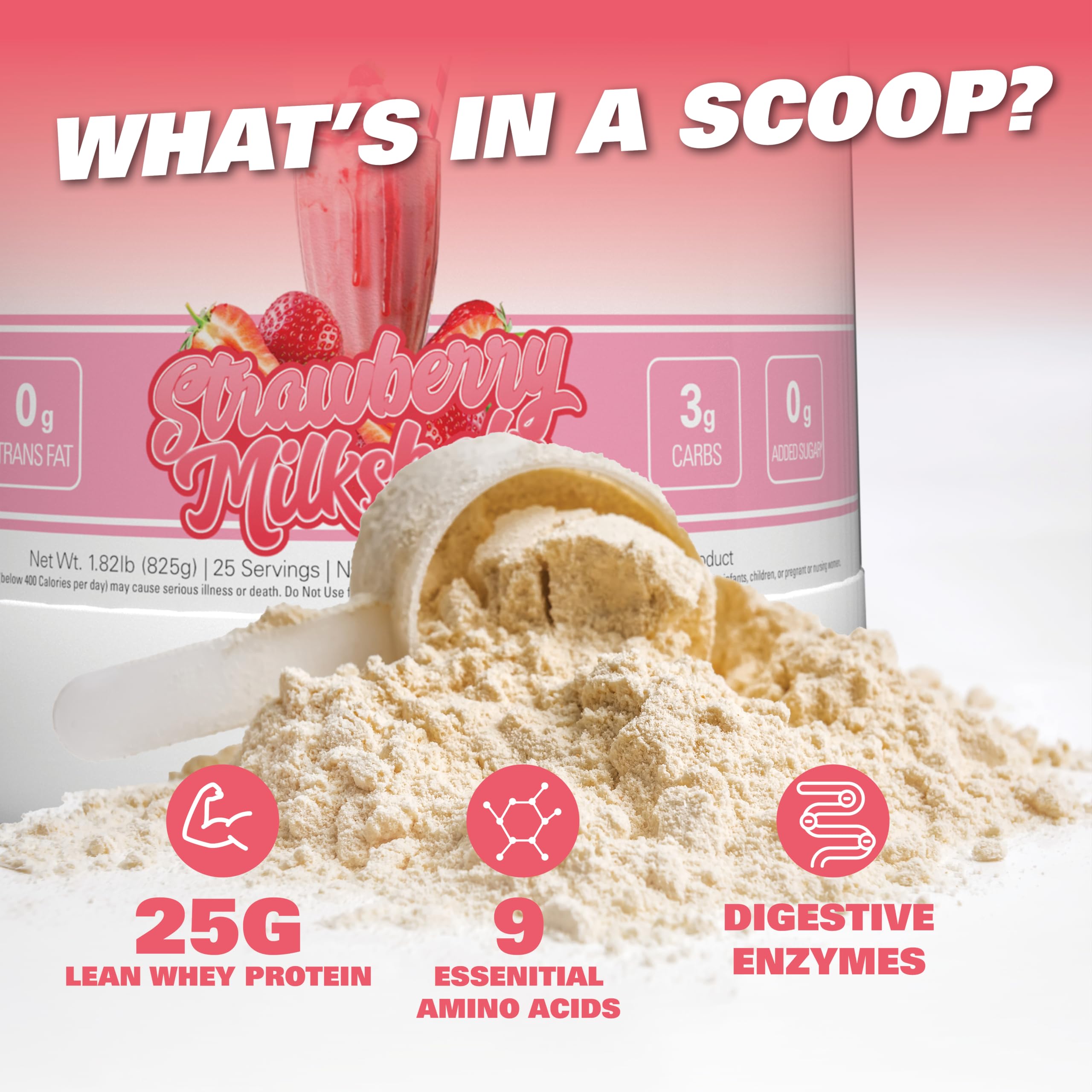Tub front view emphasizes non-GMO, gluten-free protein option.