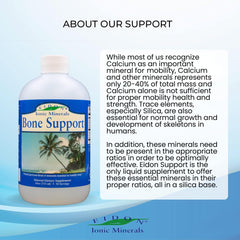 Eidon Ionic Minerals bottle label highlighting USA-made quality.