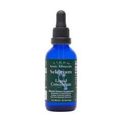 Eidon Ionic Minerals liquid selenium bottle for easy daily dosing and thyroid support potential.