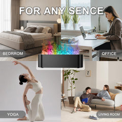 Eiifiter Colorful Flame Diffuser mist diffusion creates calming aroma ambiance