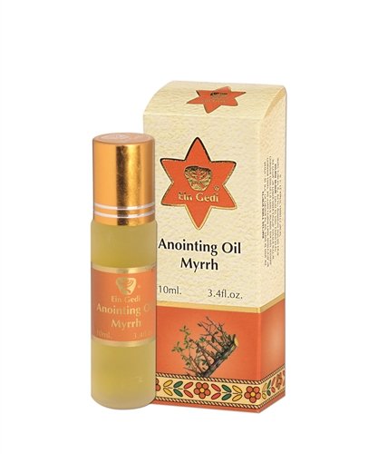 Ein Gedi Myrrh roll-on bottle for convenient on-the-go fragrance and soothing aroma.