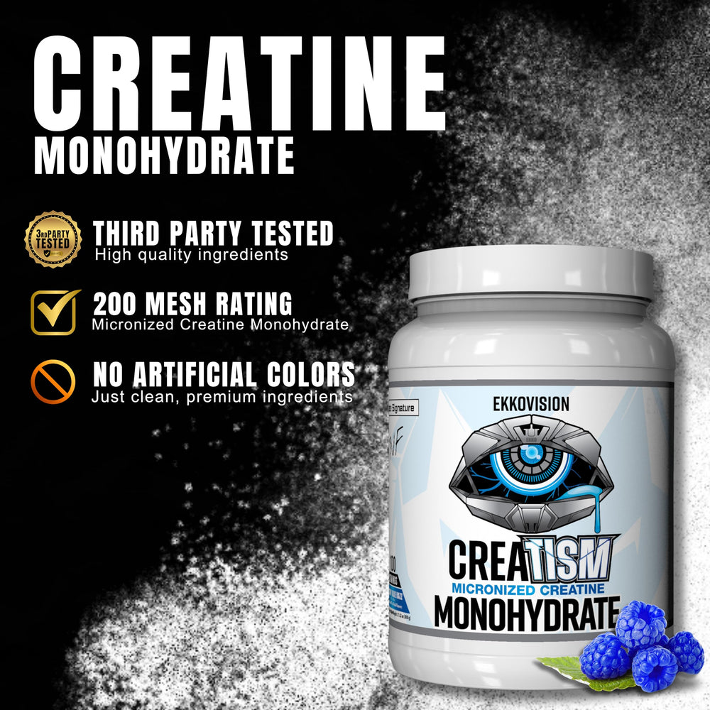Ekkovision blue razz flavor dissolves easily in a shaker for quick refreshment