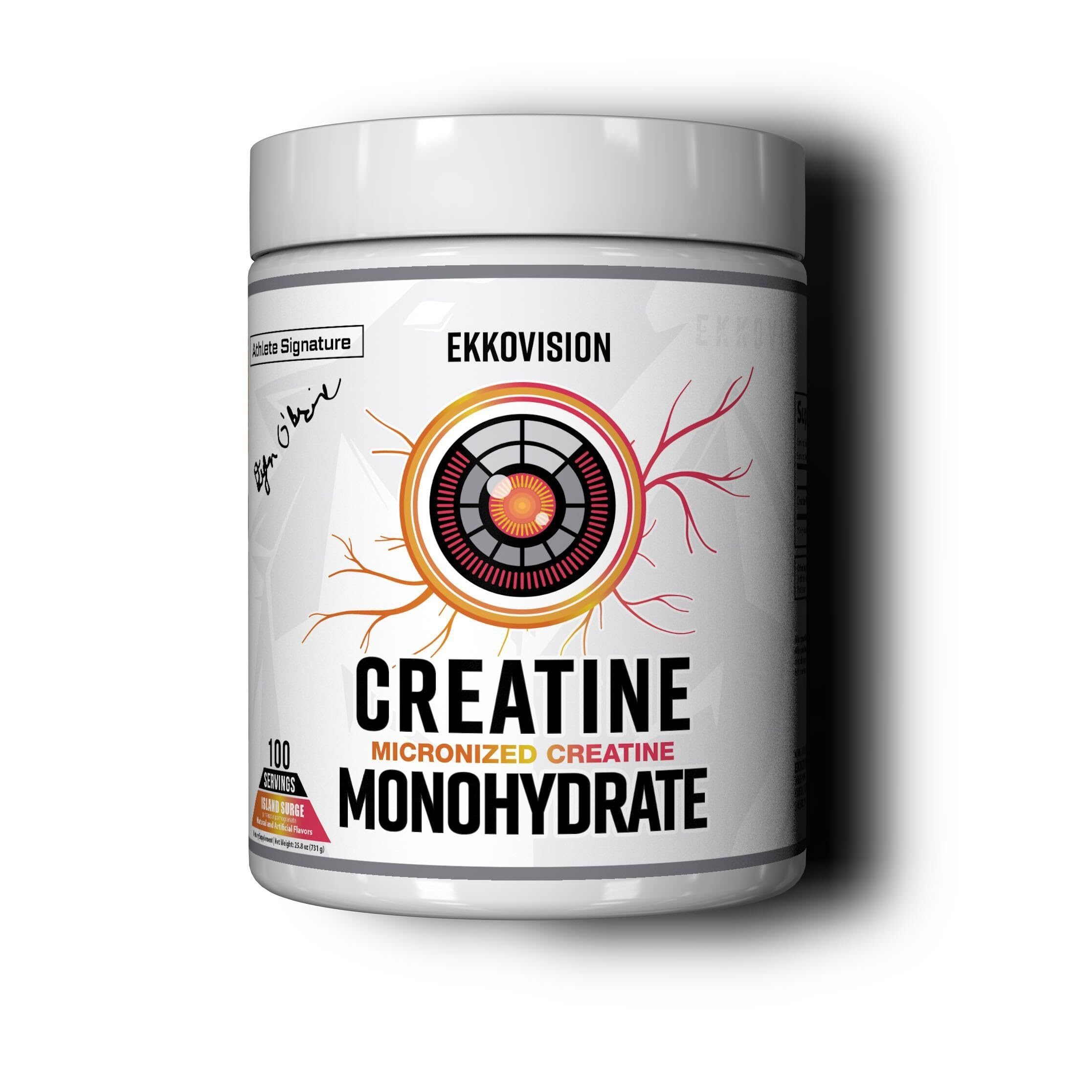 Ekkovision creatine micronized powder dissolves easily in water for quick workouts