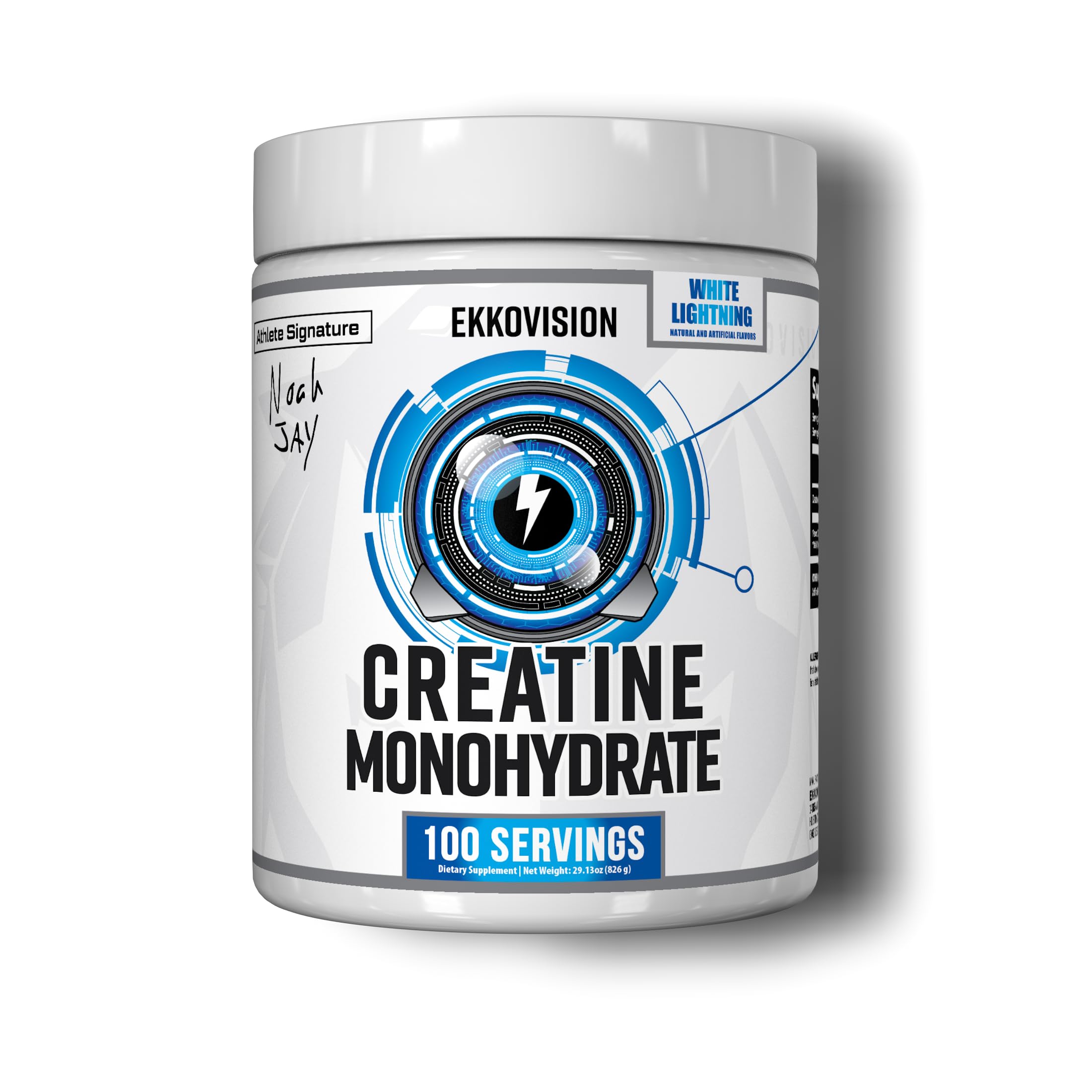 Ekkovision creatine micronized powder dissolves easily for smooth shakes and drinks.