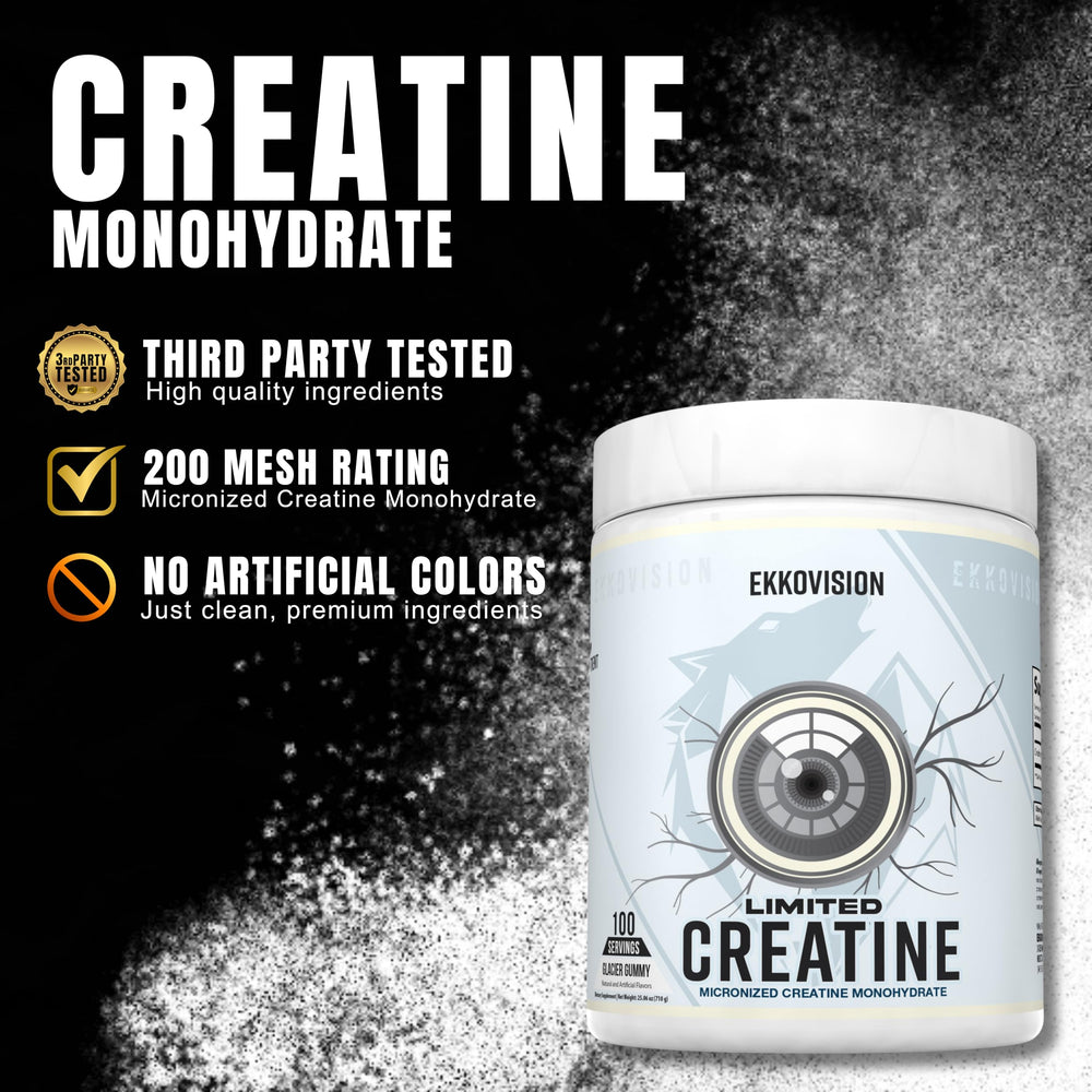 Ekkovision Creatine Micronized powder scoop for daily dosing