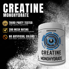 Ekkovision creatine mixed into a shake to support workout performance.