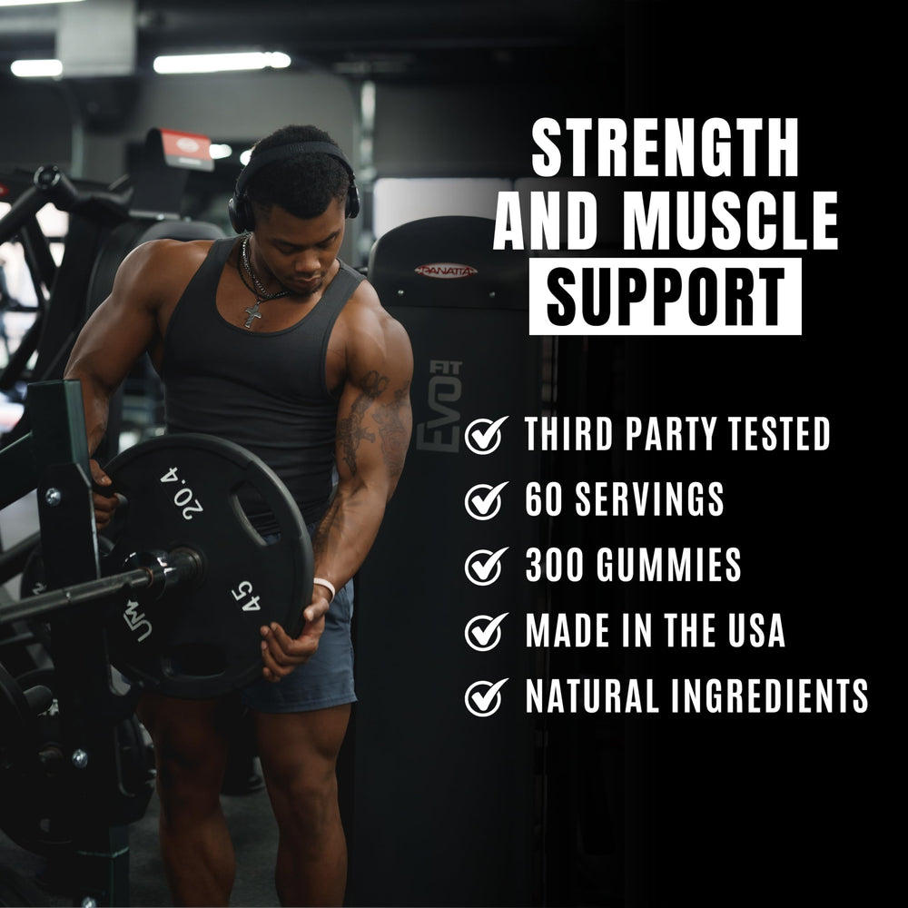 Post-workout recovery with Ekkovision gummies shown in use