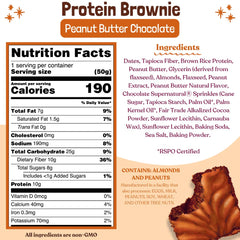 Close-up of a soft, chewy brownie bar, ideal as a post-workout reward.