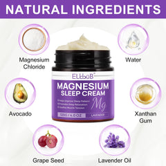 ELBBUB Magnesium Cream lavender aroma aids relaxation.