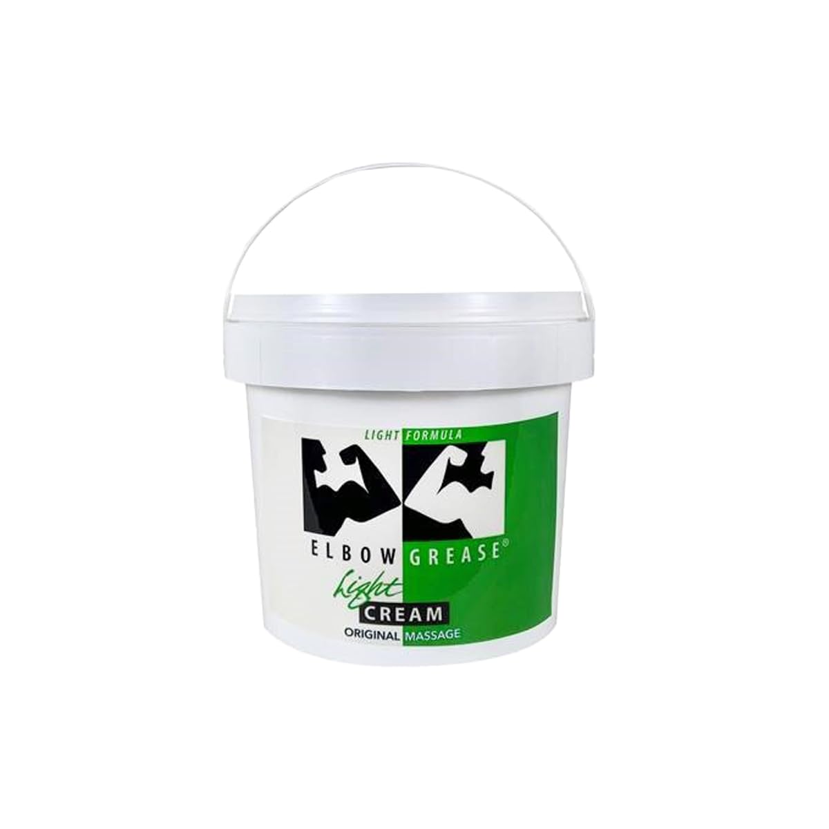 Elbow Grease Light Formula 64oz bottle pour showing easy application and value.