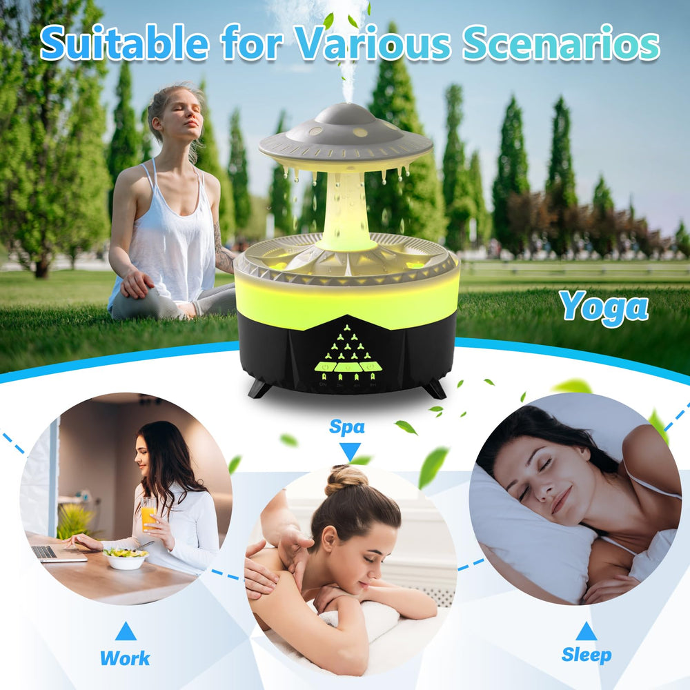 Elcxsla cool mist diffuser quietly refreshes home or work environments.