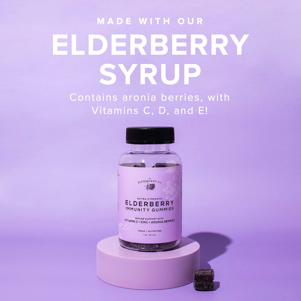 The Elderberry Co. travel-friendly pack ideal for on-the-go immunity