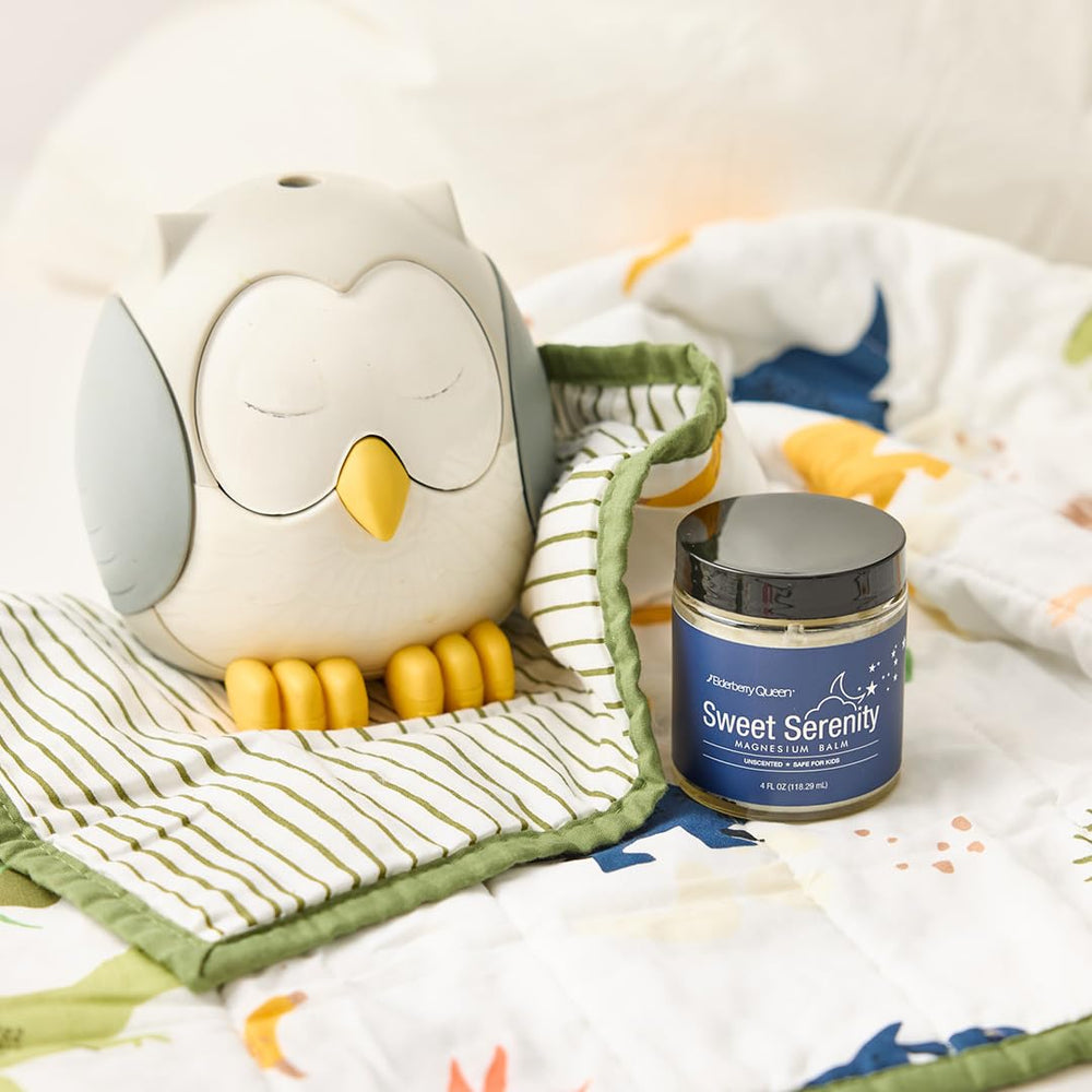 Texture of Elderberry Queen balm during application for calming hydration