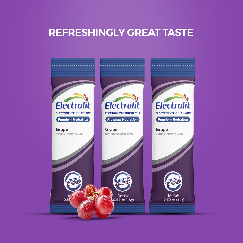 Electrolit Grapes refreshing drink for everyday hydration routines.
