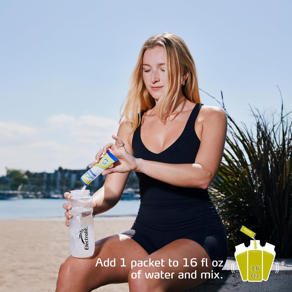 Electrolit post-workout hydration with quick-mix powder