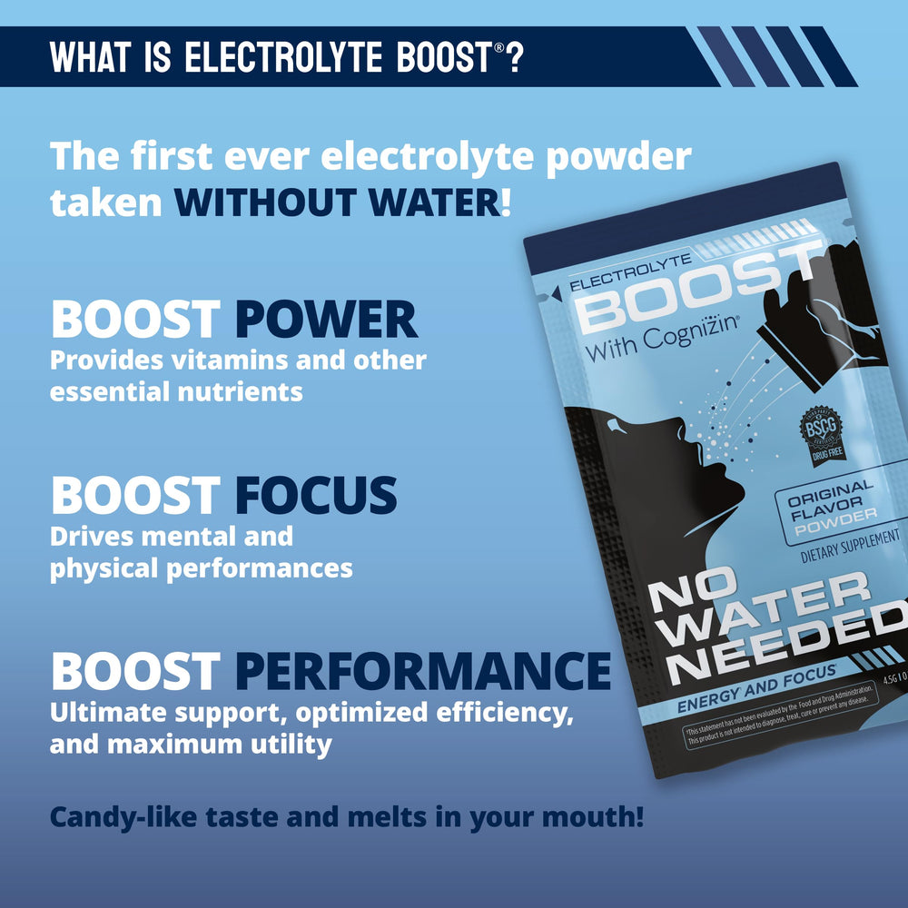 Electrolyte Boost sugar-free formula suitable for keto-friendly routines