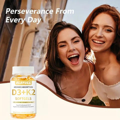 Elefull vegan D3-K2 softgel showing plant-based ingredients for daily use