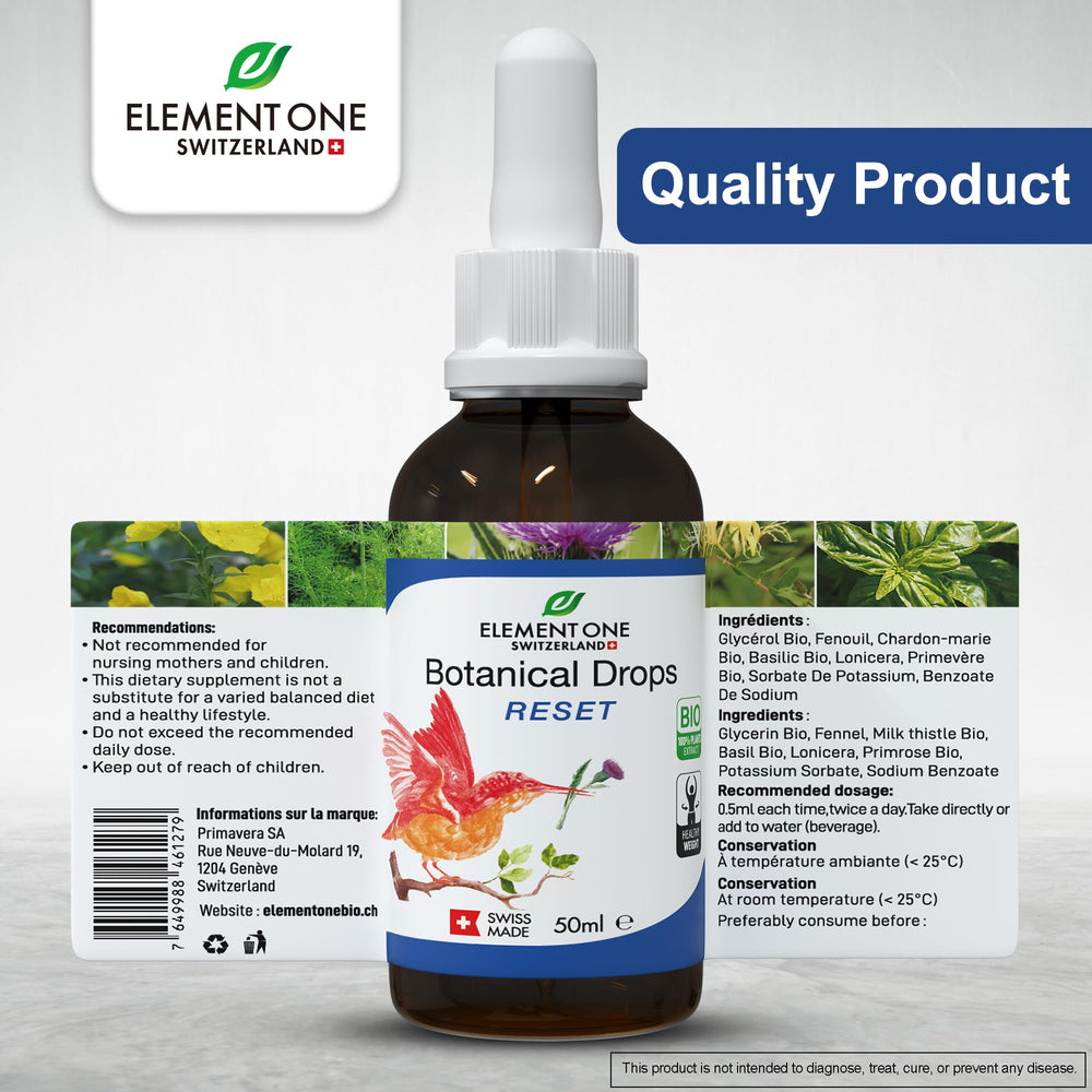 Element One Digestive Regularity Drops illustrating smooth digestion support.