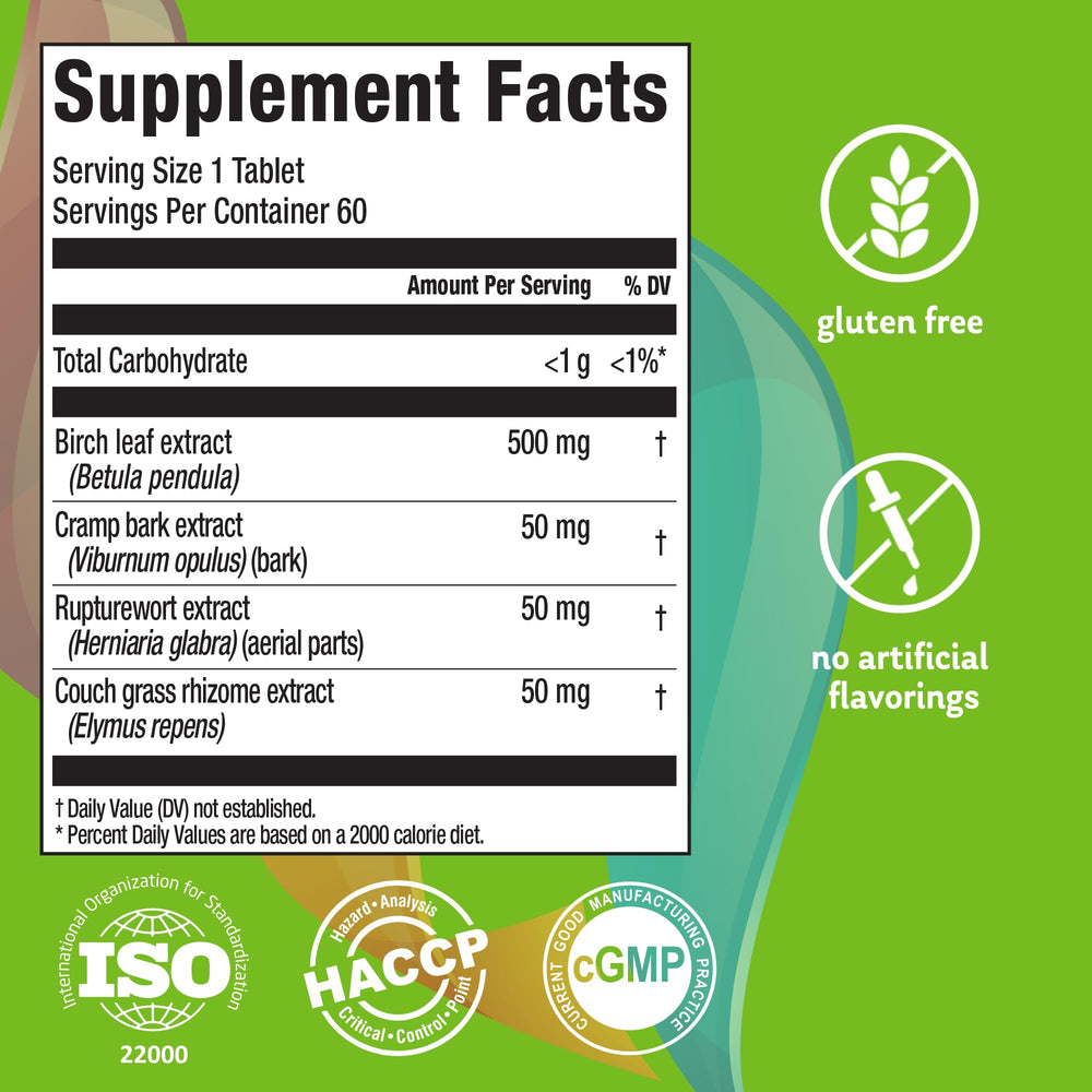 Elements Clean Kidney tablets closeup for urinary tract support.