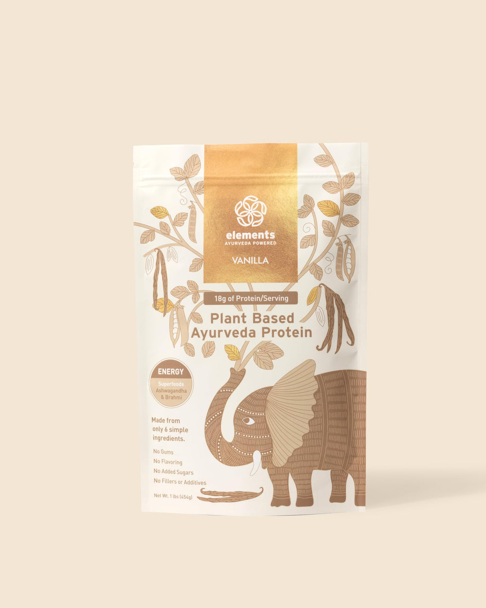 Elements Truffles organic yellow pea ingredients showcase clean, dairy-free protein options.