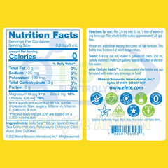 elete CitriLyte Add-In Pocket Bottle lemon pour: lemon-flavored hydration with a subtle taste boost.