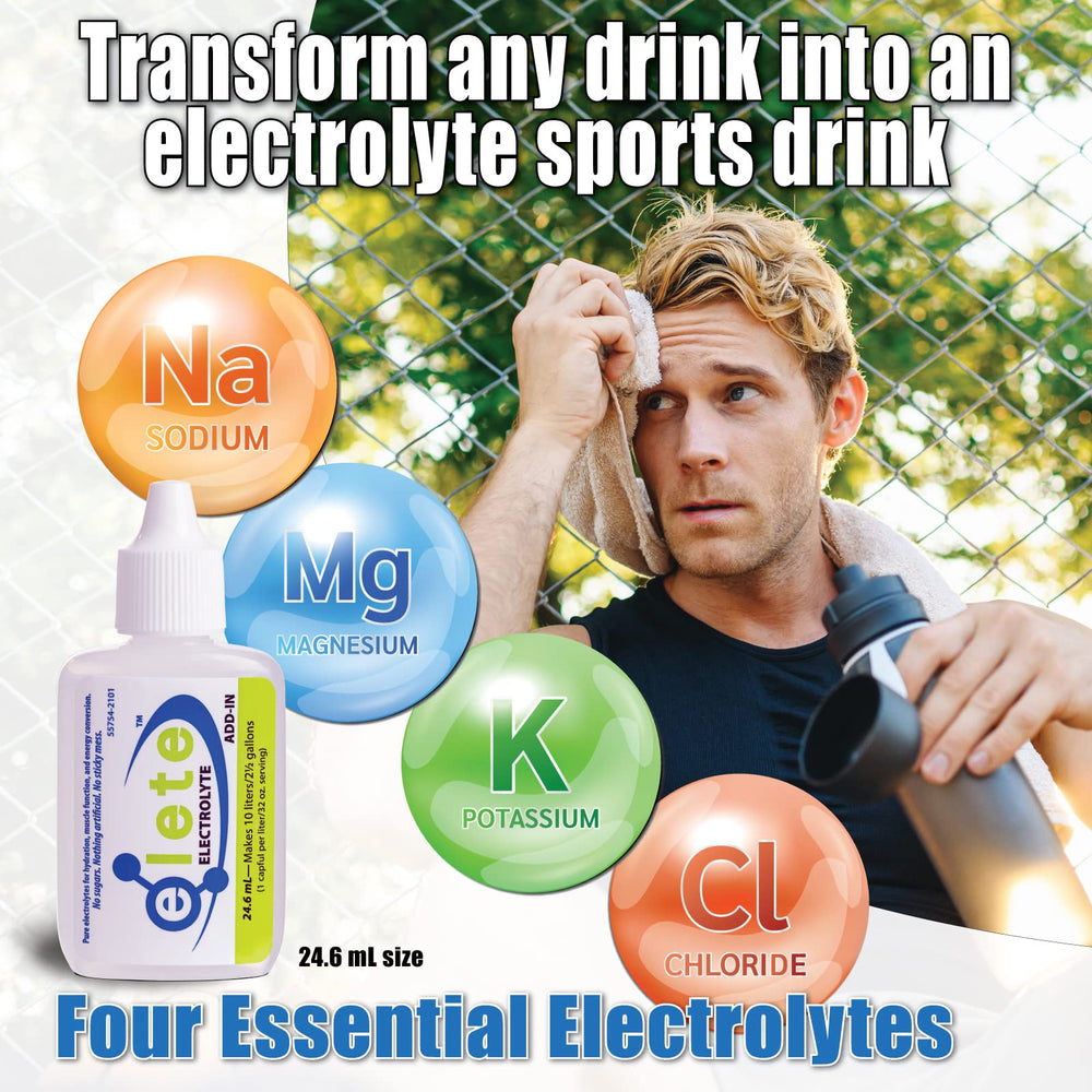 elete Electrolyte Add-In Travel Compact Bottle: ideal for backpack hydration on the move.