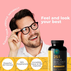 Eleva Nutrition bergamot-50-polyphenols close-up highlights polyphenol content.