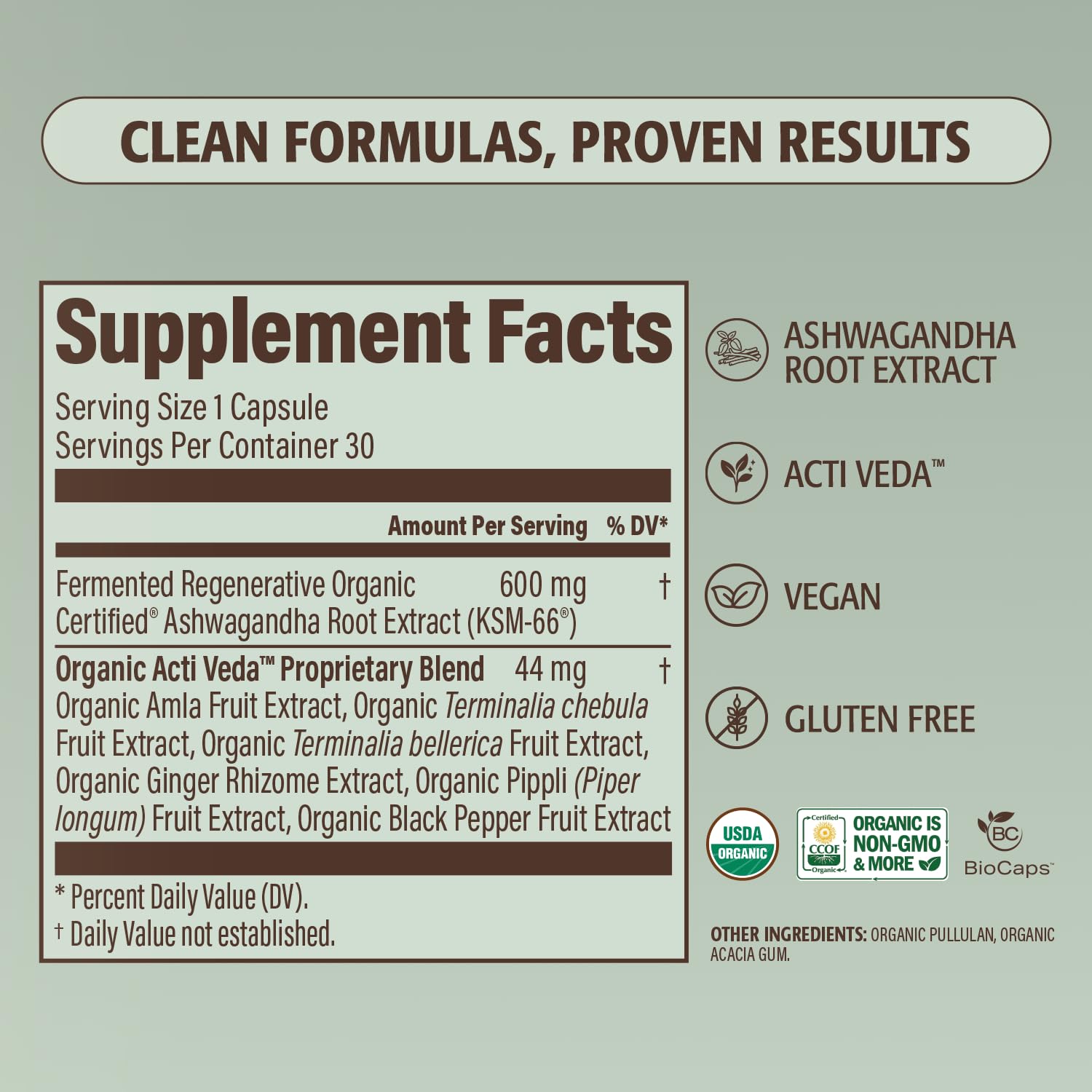 ELEVATE ORGANIC USDA Organic seal on box.