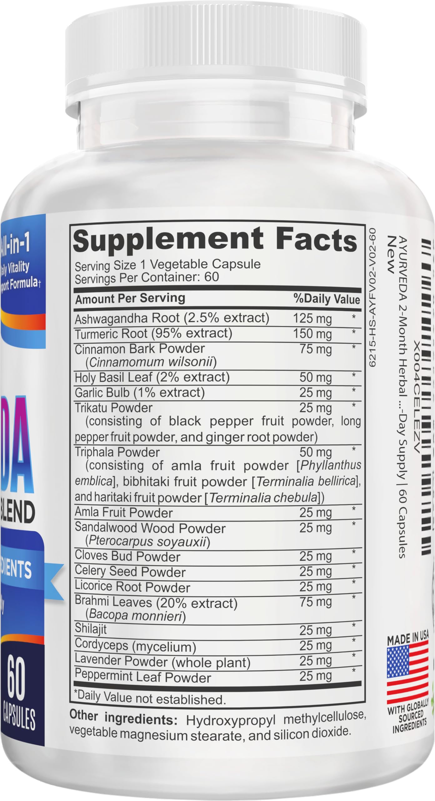 Elevate Recovery Ayurveda capsules offer a convenient 60-day routine