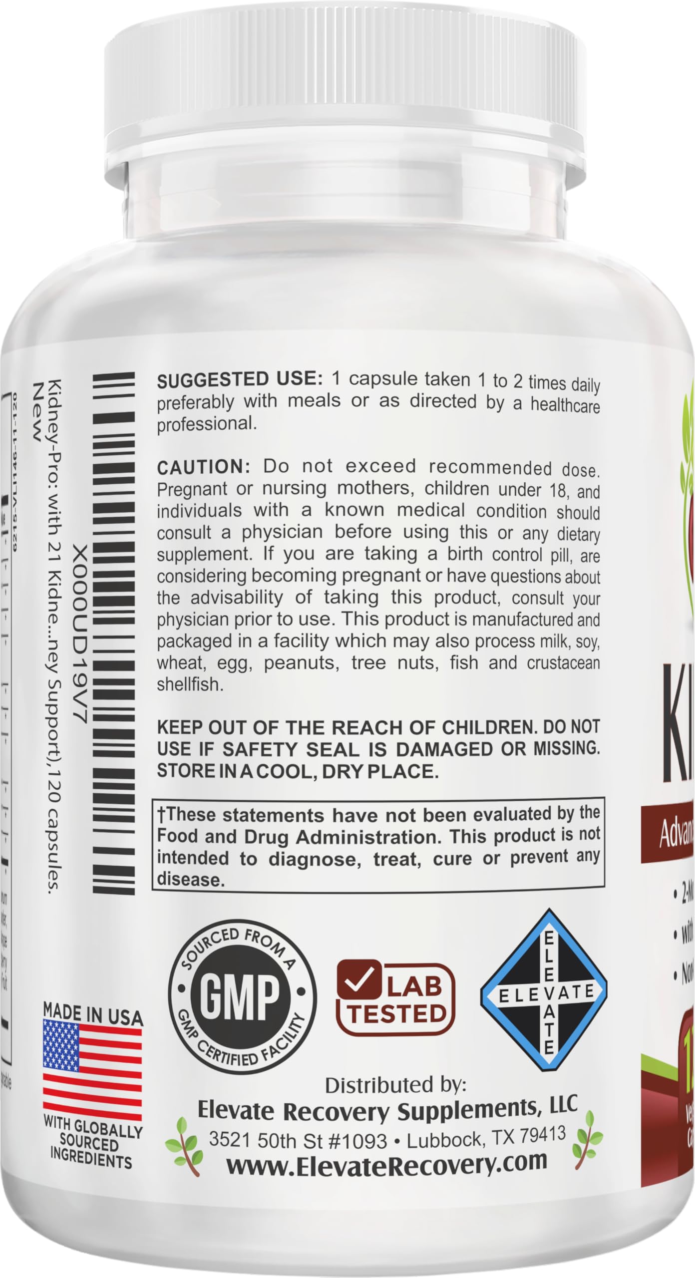 Elevate Recovery KidneyPRO bottle pour captured, suggesting convenient daily intake.