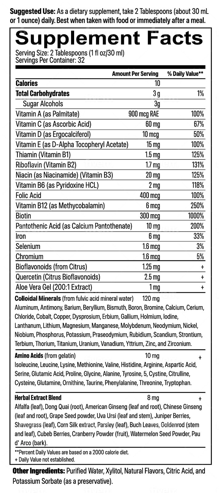 Clear usage instructions and nutrition facts for parents.