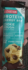 Elevation by Millville cookie dough bar bite shot highlighting soft interior and flavor.