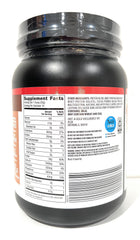 Elevation label close-up showing amino acids and creatine details