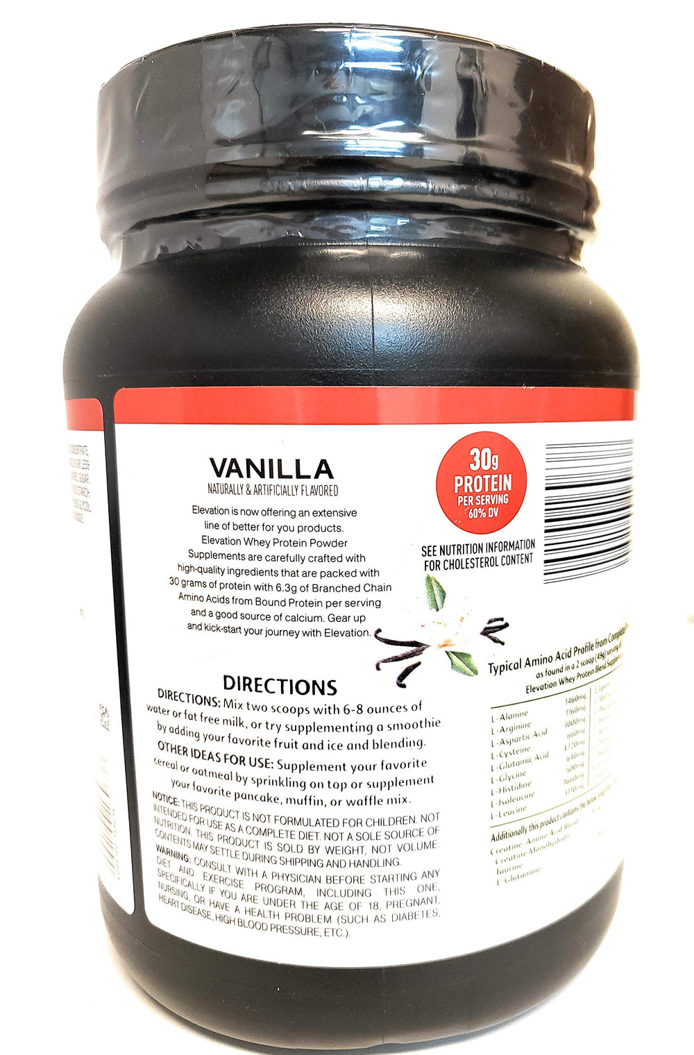Elevation vanilla protein in pancake batter demonstrates versatile, protein-enriched baking.