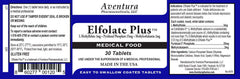 ELFOLATE Plus bottle label close-up showing purity and quality.