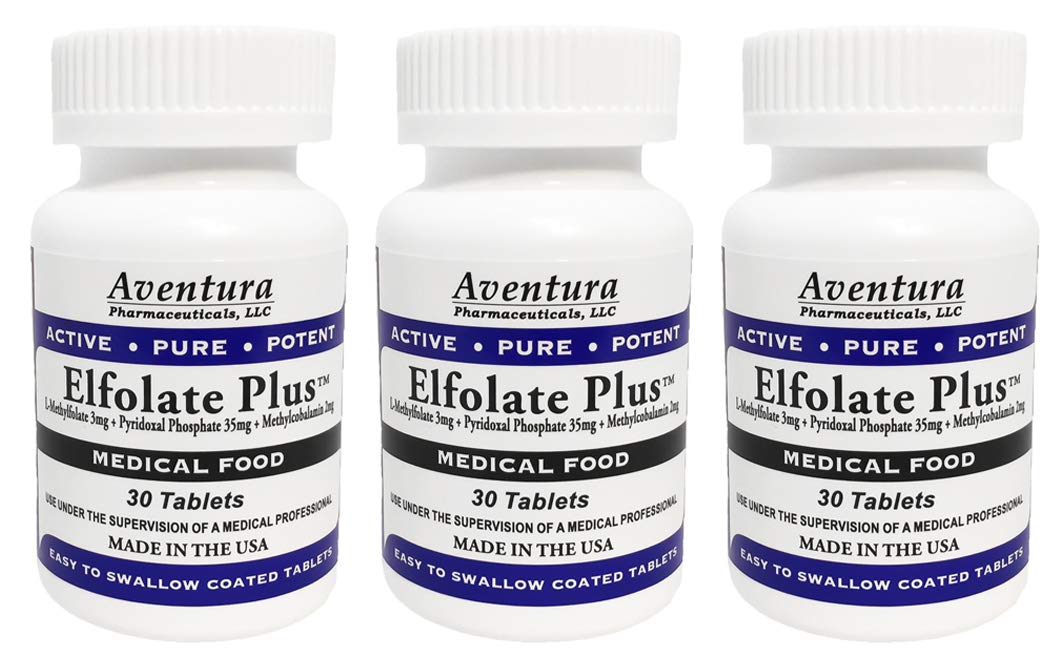 ELFOLATE Plus bottle pour for easy daily folate support.