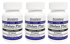ELFOLATE Plus bottle pour for easy daily folate support.