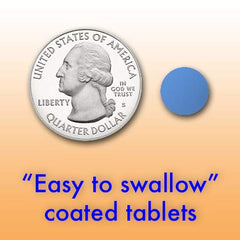 ELFOLATE tablet close-up highlights the easy-to-swallow coating.