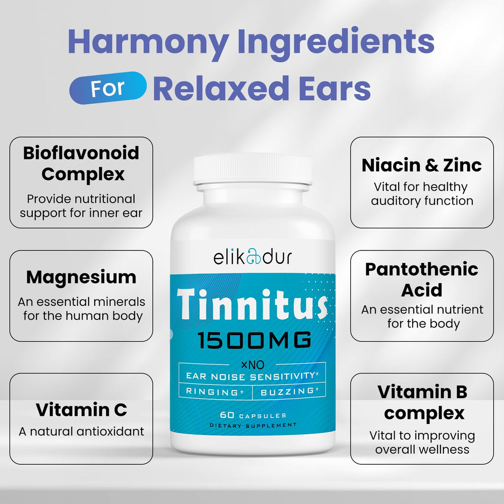 Elikadur natural formula scene showing tinnitus supplementation in daily routine