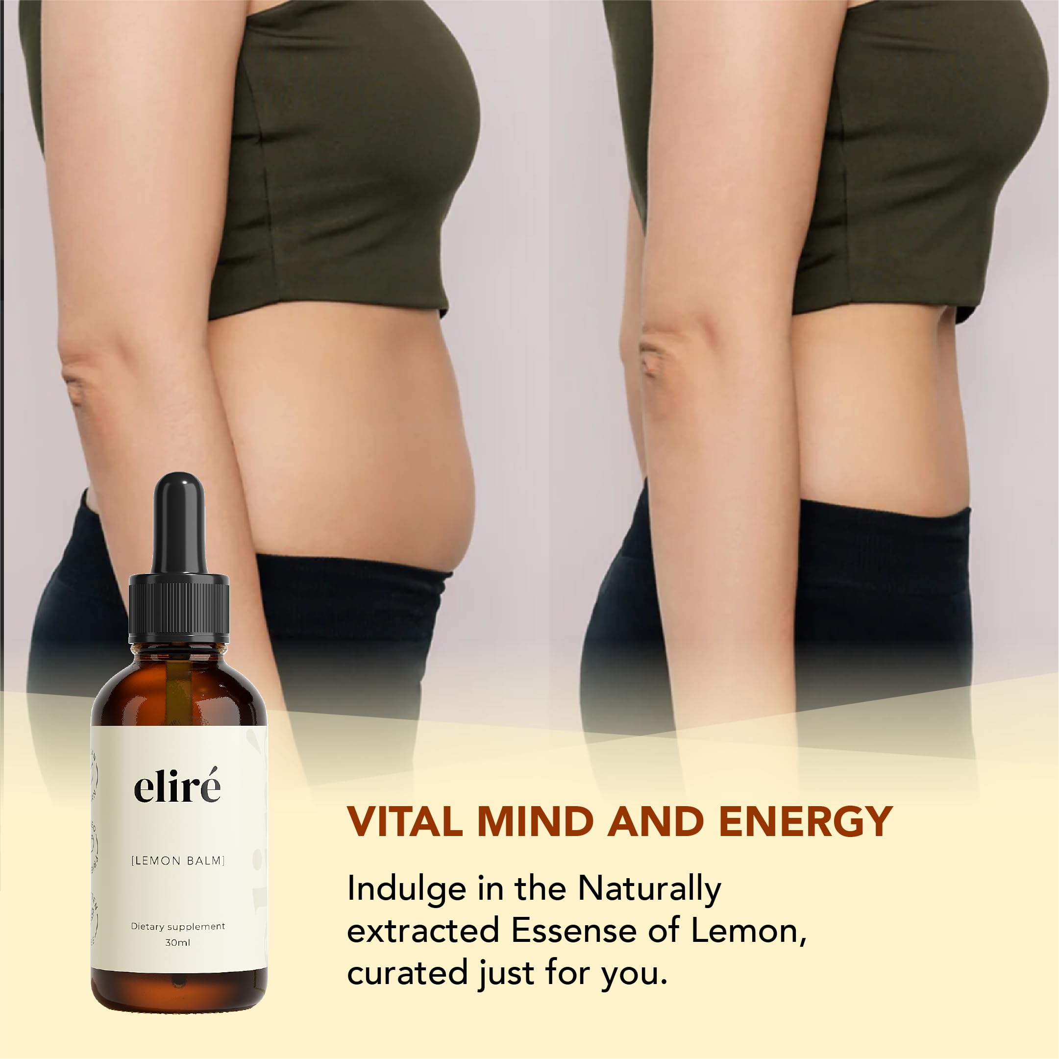 Eliré Organic Lemon Balm Drops tea-mix ready to blend into beverages